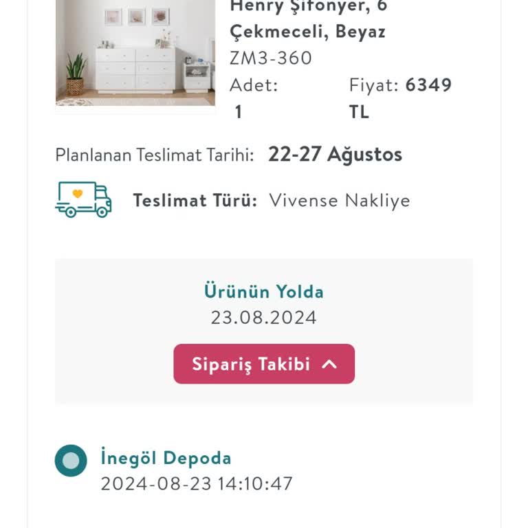 Vivense'den Sipariş Verdiğim Mobilya Üç Aydır Teslim Edilmedi