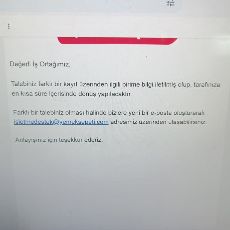 Yemek Sepeti'nin İlgisizliği ve Çözüm Sunmaması