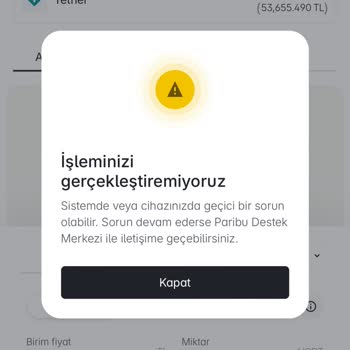 Paribu'da Para Çekim Sorunu ve Hesap Kilitlenmesi