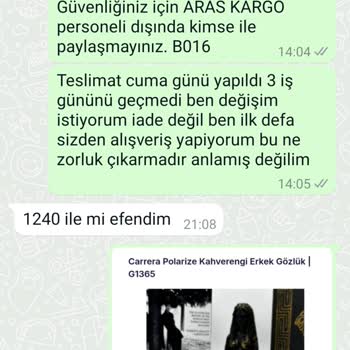 Instagram Üzerinden Aldığım Gözlüklerin Değişimi Yapılmadı