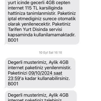 Haksız Fatura: Kullanmadığım İnternet Paketi İçin Ücret Talebi