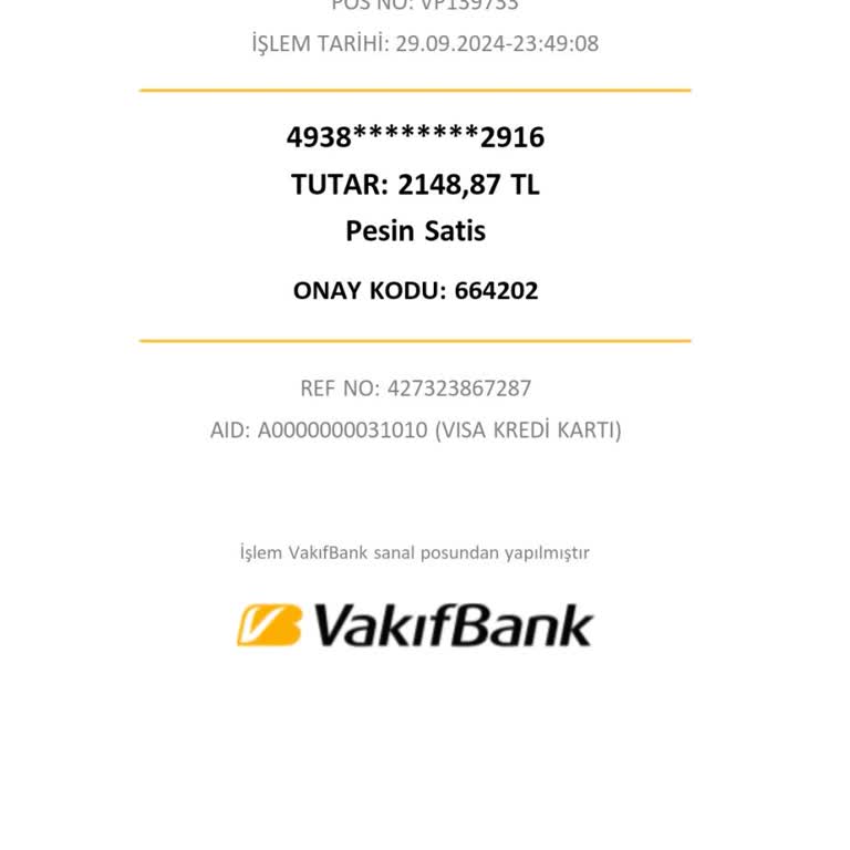 İzinsiz Kredi Kartı İşlemi ve İptal Talebi