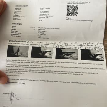 Tablet Şarj Sorunu ve Yetersiz Müşteri Hizmeti