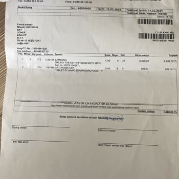 Tablet Şarj Sorunu ve Yetersiz Müşteri Hizmeti
