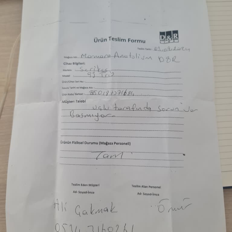 Garanti Sürecinde İletişim Eksikliği ve Ücret İadesi Talebi