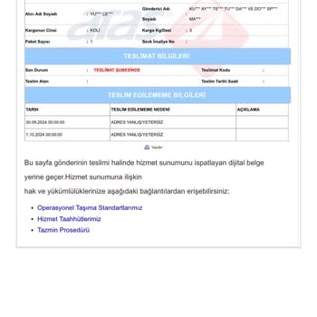 Kutupayısı ve Aras Kargo ile Termos Kabusu