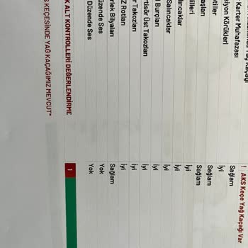 Ekspertiz Hizmeti Sonrası Motor Problemi ve Yanıltıcı Bilgi