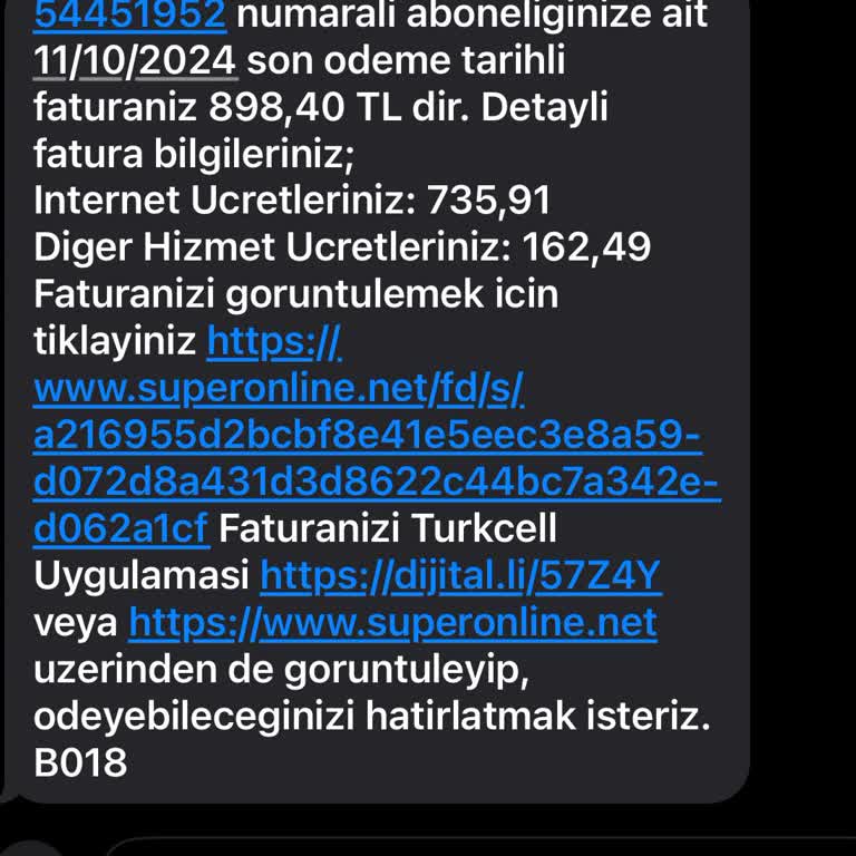 Bilgilendirme Eksikliği ve Yüksek Fatura Şikayeti