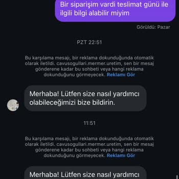 Teslimat Süresi Aşılan Mermer Seti