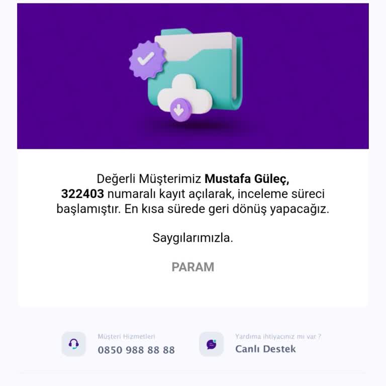 Param Uygulamasında Hesap Kapatma ve Erişim Sorunu