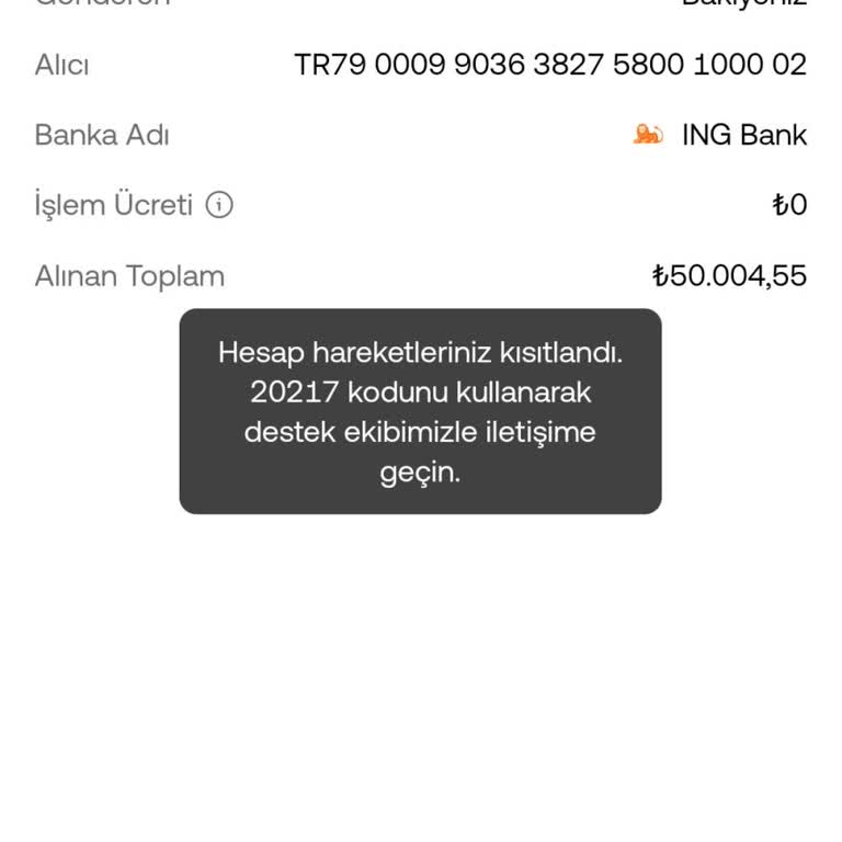ING Bank Hesabımdan Yatırdığım Parayı Çekemiyorum