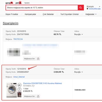 Garanti Süresi Dolan Kurutucunun Motor Arızası ve İade Sorunu