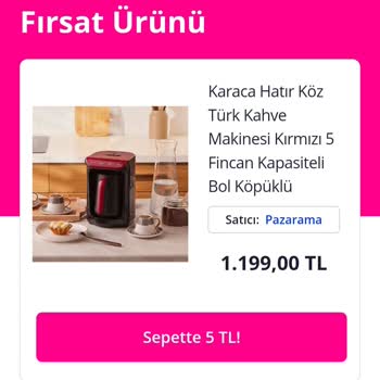 Kampanya Hüsranı: Karaca Kahve Makinesi