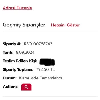 İptal Edilen Sipariş ve Yetersiz Müşteri Hizmetleri
