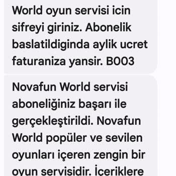 Vodafone ve NovaFunWorld Abonelik Sorunu: Haksız Ücretlendirme