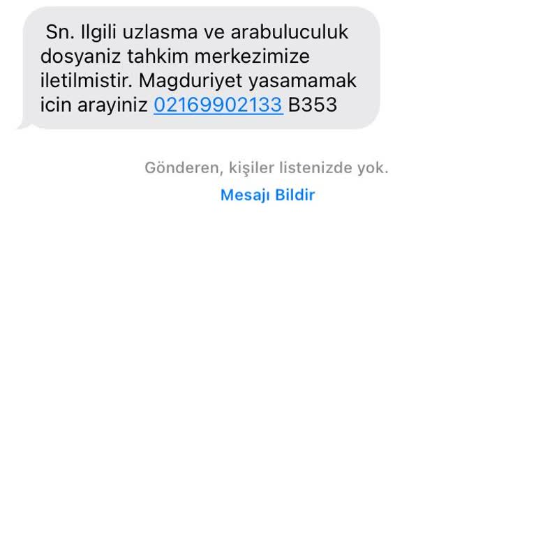Yanlış Arabuluculuk Dosyası Mesajı ve Mesuliyet Endişesi