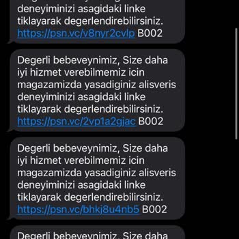 Ebebek Sürekli Gelen SMS'ler Rahatsız Ediyor