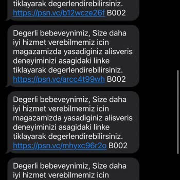 Ebebek Sürekli Gelen SMS'ler Rahatsız Ediyor