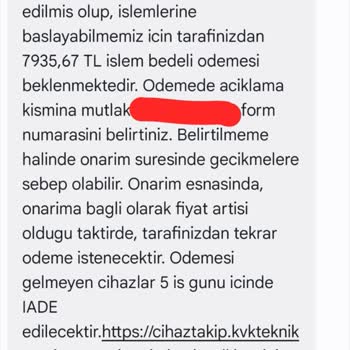 Yüksek Onarım Ücreti ile Mağduriyet Yaşıyorum