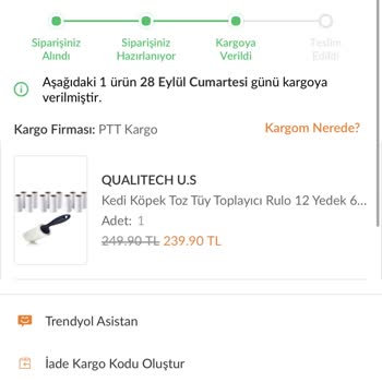 Trendyol Kargo ve Müşteri Hizmetleri Sorunu