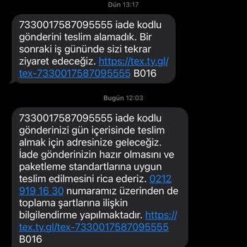 Evden Teslim Alınmayan İade Kargosu ve Müşteri Hizmetleri Çözüm Önerisi