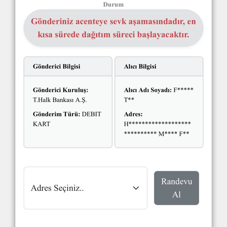 Halkbank Kartımın Teslimatı Gecikiyor