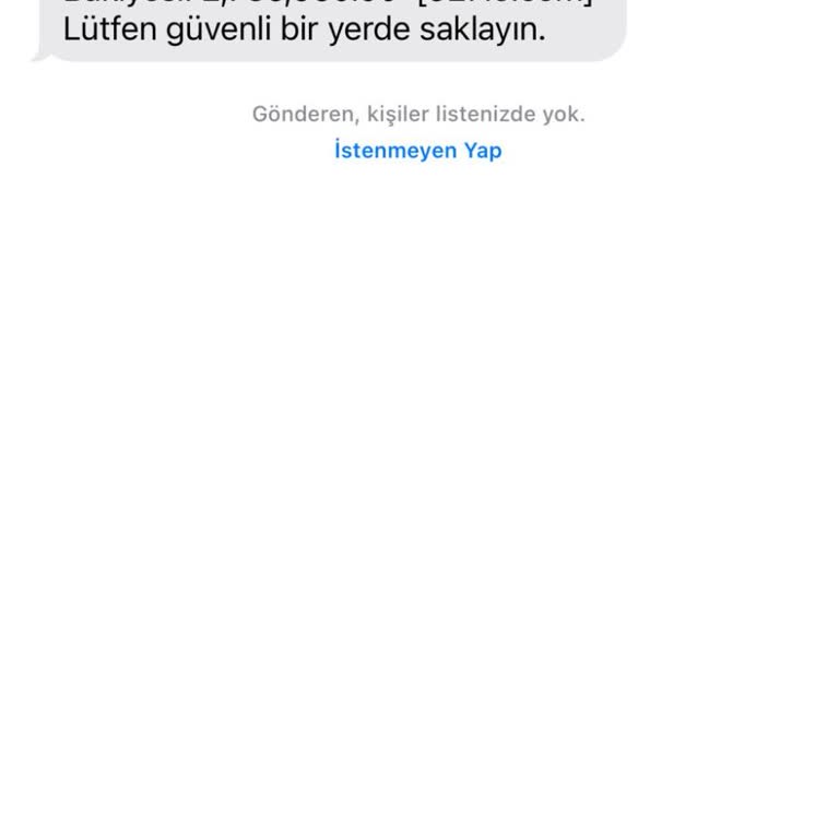 İzinsiz Hesap Bilgisi Gönderimi ve Sorumluluk Reddi