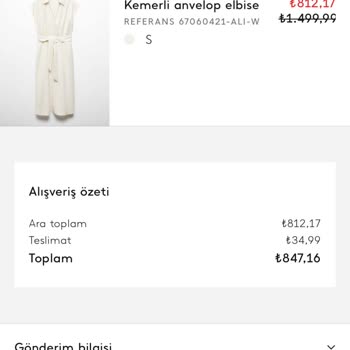Mango Online Alışverişinde Teslimat Sorunu ve Para İadesi Problemi