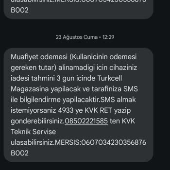 Turkcell Sigorta Hizmeti Sorunları