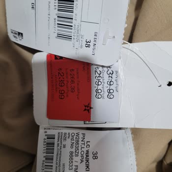 LCW Aldığım Pantolonun Etiket Fiyatı İle Ödediğim Ücret Arasındaki Fark