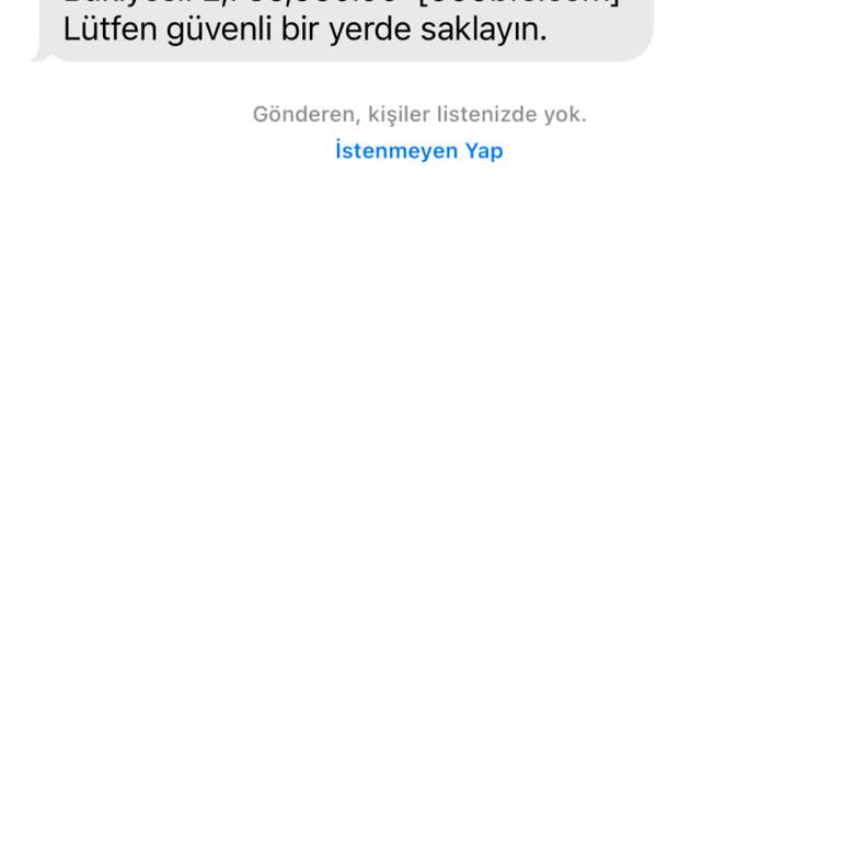 Yanlış Hesap Bilgisi ve İlgisiz Mesajlar Hakkında Şikayet