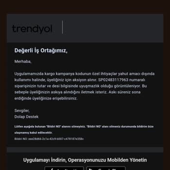 Dolap Uygulamasında Haksız Hesap Askıya Alınması ve Ürün İptali