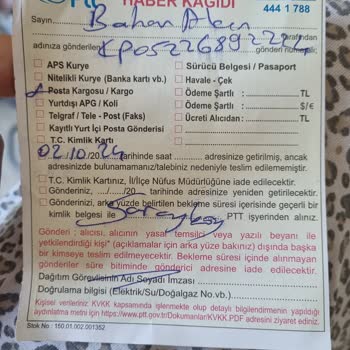 PTT Kargo'nun İletişim Eksikliği ve Saygısızlığı