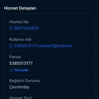 Kullanılmayan İnternet Hizmeti İçin Ücret İadesi Talebi