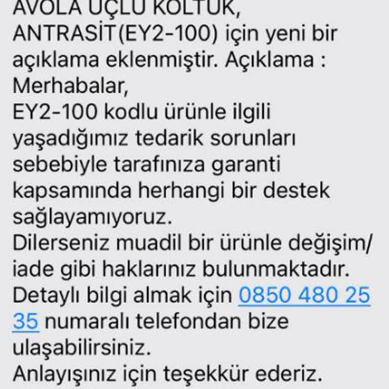 Koltuk Göçme Sorunu ve Müşteri Hizmetlerine Ulaşamama