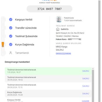 MNG Kargo'nun Teslimat Sorunu ve Yanıltıcı Bilgilendirme