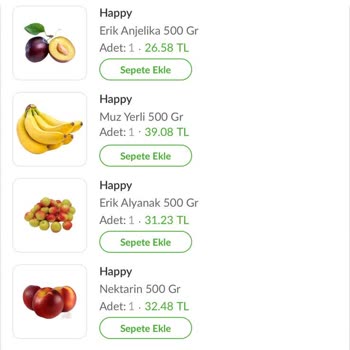 Trendyol Market'ten Eksik ve Çürük Meyve Siparişi