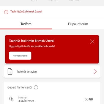 Vodafone Fatura ve Tarifelerde Adaletsizlik