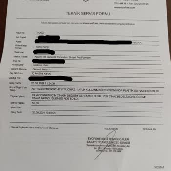 Xiaomi Akıllı Su Kabı Yedek Parça Sorunu