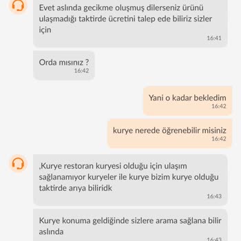 Burger King siparişim teslim edilmedi ve para iadesi yapılmadı
