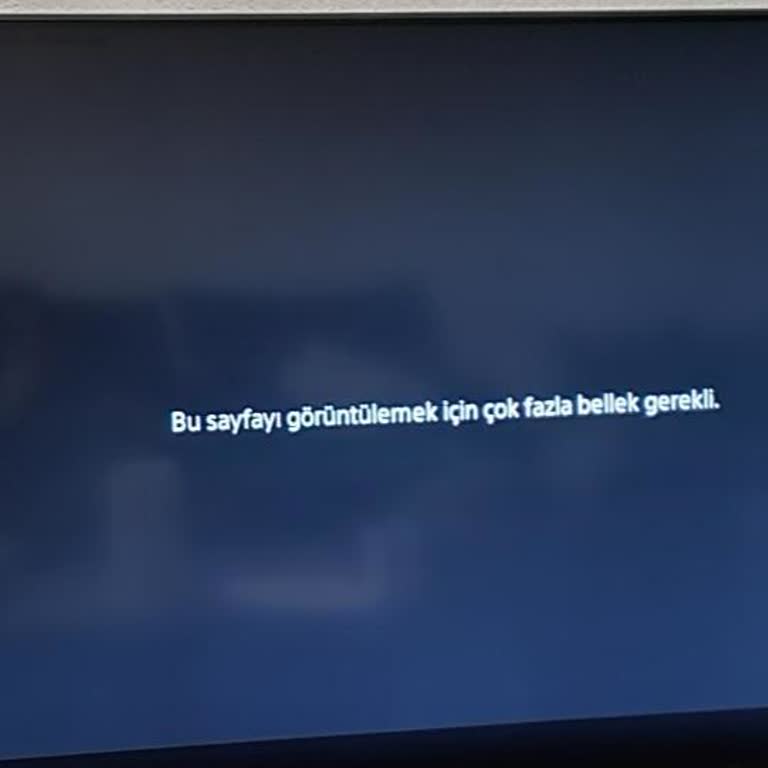 Sony Eurasia TV'de Sürekli Youtube.com Bellek Hatası