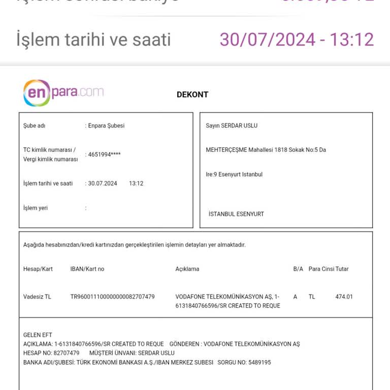 Yanlış Tarife ve İade Sorunu