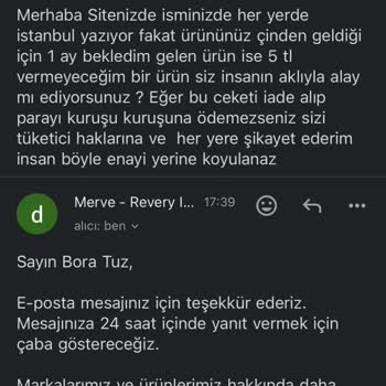 Ürün Görselleriyle Alakasız ve İade Sorunu Yaşadım