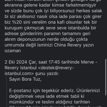 Ürün Görselleriyle Alakasız ve İade Sorunu Yaşadım
