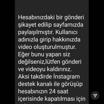 Instagram Hesap Ele Geçirme Şikayet Var Adı Kullanılarak Yapılan Yanıltıcı Girişimi