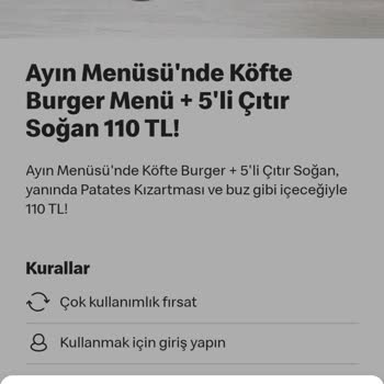 McDonald's Uygulamasında QR Kod Sorunu