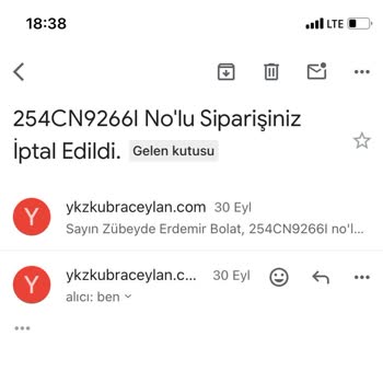 Sipariş İptalinde Yaşanan Gecikme ve İletişim Sorunları