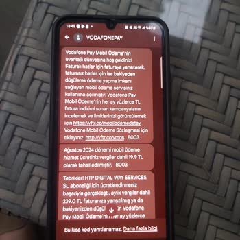 Vodafone Pay Üzerinden Haksız Ücretlendirme