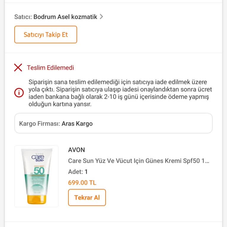 Aras Kargo'nun Sorumsuz ve Gecikmeli Hizmeti