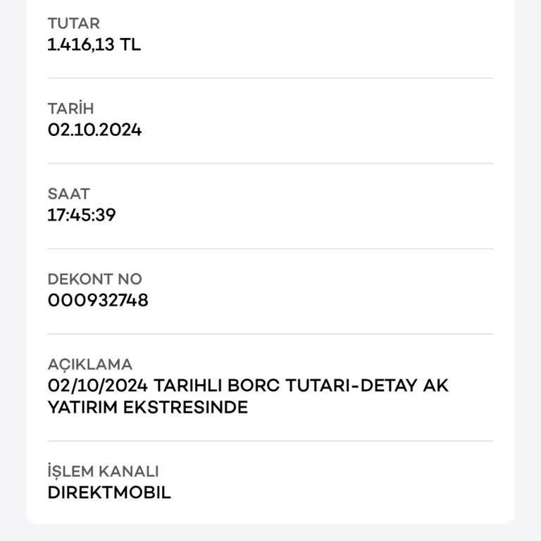 Akbank Yatırım Hesabından Haksız Kesinti ve Ekstre Sorunu